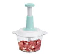 Hachoir manuel pour aliments hachoir à viande 2 l avec pression | Hachoir manuel à ail pour préparer des repas, cuisiner à la maison, cuisine, extérieur et camping lac bleu