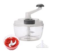 Hachoir manuel - Processeur compact 18,5 x 18,5 x 22 cm, coupe-manivelle en ABS, conception multifonctionnelle avec poignée pliante | Outil de cuisine rapide pour hacher, mélanger et tâches de cuisine