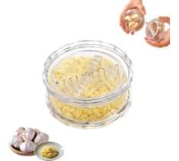 Hachoir manuel transparent pour ail et gingembre, tourne-ail manuel et broyeur d'ail, hachoir multifonction pour oignon, gingembre, noix, gadget de cuisine compact (1 pièce)
