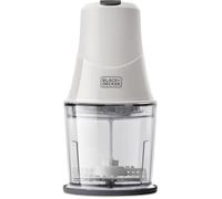 Hachoir Mini BLACK & DECKER BXCH260E - 260W - Accessoires inclus - Lames en acier inoxydable - Blanc