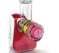 Moulinex DJ7645 Râpe électrique et spiraliseur Plastique Rouge, Blanc