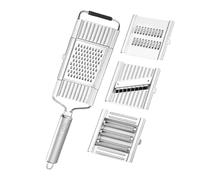 Hachoir multifonction en acier inoxydable pour pommes de terre, fromage, carottes, courgettes, oignons, pique-nique, fête et soirée quotidienne