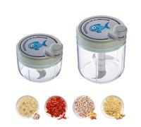 Hachoir multifonction pour légumes, trancheuse à purée de fruits, éminceur d'ail, machine à couper les légumes, presse-ail, robot culinaire, éminceur de légumes, broyeur de fruits, éminceur d'oignon 2