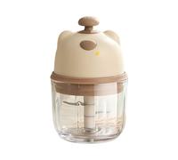 Hachoir multifonction sans fil et hachoir à viande - 350 ml - Mini robot de cuisine rechargeable par USB avec plastique pour légumes, viande, fruits et préparation des aliments pour bébés (A) KzW807
