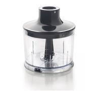 Hachoir pour mixeur plongeant - LACOR - 2 lames inox - Bol gradué 500 ml - Gris