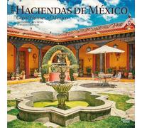 Haciendas de Mexico | Great Houses of Mexico | 2026 12 x 24 Inch (Hanging) Monthly Square Wall Calendar | English/Spanish Bilingual | Plastic-Free | BrownTrout | Architecture Traditional Latifundium