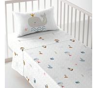 HACIENDO EL INDIO - Parure de Draps Imprimée pour Berceau - ✅ Livraison 2-5 jours ✅ - 100% Coton - Ultra Doux - 100x130/120x180 cm - Fabriqué en Espagne Haciendo el Indio crée des peintures, des poupé