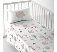 HACIENDO EL INDIO - Parure de Draps Imprimée pour Berceau - ✅ Livraison 2-5 jours ✅ - 100% Coton - Ultra Doux - 100x130/120x180 cm - Fabriqué en Espagne Haciendo el Indio crée des peintures, des poupé