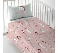 HACIENDO EL INDIO - Parure de Draps Imprimée pour Berceau - ✅ Livraison 2-5 jours ✅ - 100% Coton - Ultra Doux - 100x130/120x180 cm - Fabriqué en Espagne Haciendo el Indio crée des peintures, des poupé
