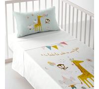 HACIENDO EL INDIO - Parure de Draps Imprimée pour Berceau - ✅ Livraison 2-5 jours ✅ - 100% Coton - Ultra Doux - 100x130/120x180 cm - Fabriqué en Espagne Haciendo el Indio crée des peintures, des poupé
