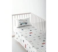 HACIENDO EL INDIO - Parure de Draps Imprimée pour Berceau - ✅ Livraison 2-5 jours ✅ - 100% Coton - Ultra Doux - 100x130/120x180 cm - Fabriqué en Espagne Haciendo el Indio crée des peintures, des poupé