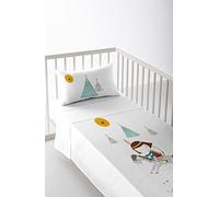 HACIENDO EL INDIO S2800692 Parure de lit Indian pour lit de 80 cm Multicolore 120 x 180 cm