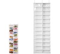 Hack de rangement pour sweat à capuche, organiseur à chaussures à suspendre à une porte, poches murales pour chaussures, support transparent, 26 poches, armoire de placard portable, 160 x 55,9 x 16 cm