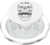 Hack The Planet Earth Crâne Ordinateur binaire Code Hacker PopSockets PopGrip pour MagSafe