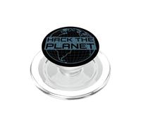 Hack The Planet - Globe Bleu pour Hackers informatiques PopSockets PopGrip pour MagSafe