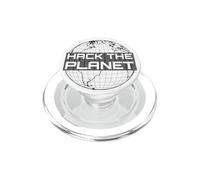 Hack The Planet Texte Grise pour Les Hackers et programmeurs PopSockets PopGrip pour MagSafe