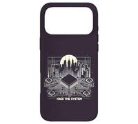 Hack The System Circuit électronique futuriste Urbain Coque pour iPhone 17 Pro Max