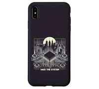 Hack The System Circuit électronique futuriste Urbain Coque pour iPhone XS Max