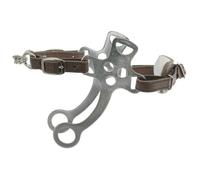 Hackamore en acier chromé Metalab Argenté Poney