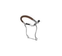 Hackamore pour cheval avec chaîne recouverte de caoutchouc Umbria Equitazione C/Nasalina Marron TU