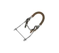 Hackamore pour cheval chrome joues longues Umbria Equitazione Marron TU