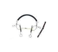 Hackamore pour cheval Happy Mouth Hb-2926 Noir 12,5 cm