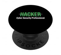 Hacker Cyber Security Professionals Hacker Ethical Hacker Mens PopSockets PopGrip Adhésif