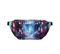 Hacker Era Sac banane à bandoulière avec sangle réglable pour voyage, course à pied, randonnée