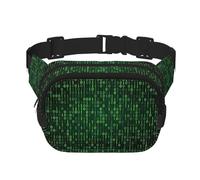 Hacker Era Sac de taille unisexe réglable carré double couche pour activités de plein air voyage course randonnée, Noir , Taille unique