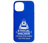 Hacker éthique I Break The Codes Not The Laws Cyber Security Coque pour iPhone 15