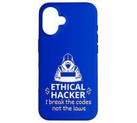 Hacker éthique I Break The Codes Not The Laws Cyber Security Coque pour iPhone 16