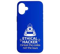 Hacker éthique I Break The Codes Not The Laws Cyber Security Coque pour iPhone 16 Plus
