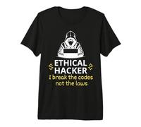 Hacker éthique I Break The Codes Not The Laws Cyber Security T-Shirt Haut de Gamme