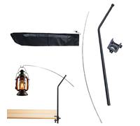 hacker Poteau De Lanterne Pliable - Crochet De Lampe Portable, De Lumière Pliable, Système De De Trépied À Hauteur Réglable, Station D'éclairage Pour Activités De Plein Air | Pour Cam