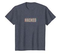 Hacker - Prank Simulator Anonymous Ethical Réservé aux Fans T-Shirt, Enfant, Bleu Chiné, 3 Ans