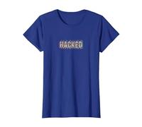 Hacker - Prank Simulator Anonymous Ethical Réservé aux Fans T-Shirt, Femme, Bleu Royal, S