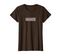 Hacker - Prank Simulator Anonymous Ethical Réservé aux Fans T-Shirt, Femme, Marron, M