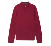 Hackett, Homme, Tops, Rouge, Taille: XL Polo en coton à manches longues pour les dimanches de détente