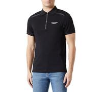 Hackett London AM Zip Polo, Noir (Black), XL Homme
