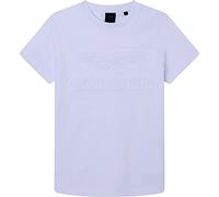 Hackett London AMR Emboss Tee T-Shirt, White, 11 Years Garçon