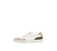 Hackett London Baskets basses 'Hackney Delta' beige clair / beige foncé / vert foncé, Taille 42