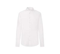 Hackett Poplin Slim Bc Long Sleeve Shirt Blanc L Homme