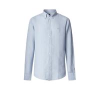 Hackett Essential Gmd Linen Brpt Long Sleeve Shirt Bleu M Homme