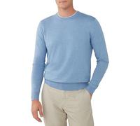 Hackett London Cotton Cashmere Crew Tricot, Bleu (Sky Blue), S Homme