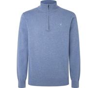 Hackett London Cotton Silk HZIP Tricot, Bleu (Chambray Blue), XXL Homme