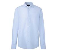 Hackett London Fine ENG Stripe Chemise, White (White/Blue), M Homme