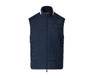 Hackett London Gilet 'Estate' crème / bleu marine, Taille L