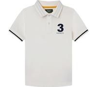 Hackett London Heritage Number Polo, White (Antique White), 15 Years Garçon