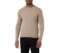 Hackett London Lambswool Crew Pull Sweater, Marron (Desert Taupe), XL Homme