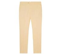 Hackett London Pantalon à rayures en coton et lin pour homme, Jaune (Jaune doux), 36W/34L
